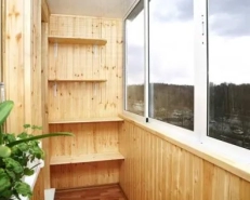 Способы внутренней отделки балкона